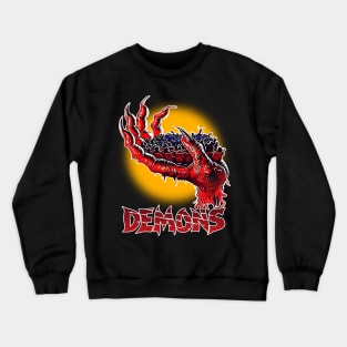 Demons Retro Cult Classic Horror Film Fan Art Crewneck Sweatshirt